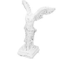 Winged Victory of Samothrace Sculptuur - Godin van de Overwinning Standbeeld - Grieks Beeld met Antislip Pad voor Thuis, Kantoor en Woonkamer