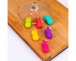 Winkee Ananas glasmarkeerders (set van 6)