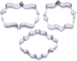 Winkrs | 3x Uitsteekvorm 'lijst' | Bakvorm, bakken, cakevorm | RVS