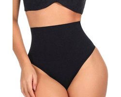 Winkrs | Corrigerend Ondergoed Dames | Zwart | Buikcorrectie | Shapewear | High Waist String | Correctieondergoed | Maat 40/42