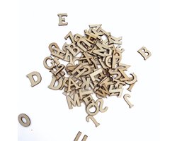 Winkrs - Houten Letters Decoratie - 100 stuks van 2cm - hobby, knutselen