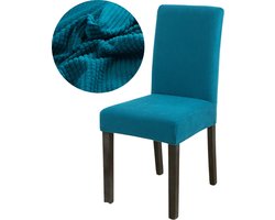 Winkrs | Stoelhoes Turquoise | Meubilair, eetkamerstoel, stoelhoezen - Badstof hoes voor stoel