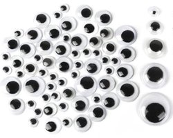 Winkrs | Wiebeloogjes 600 pcs | 5 t/m 15 mm | Knutseloogjes, Ogen, Knutselen, Decoratie
