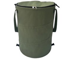 WinQ-Camping Vuilnisbak 60L-Groen–Opvouwbare en Afsluitbare Afvalbak voor Kamperen en Tuin – 34x40cm- Ook voor opruimen in huis- Waterdicht