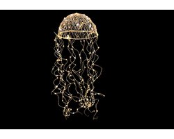 WinQ!- Kerst Kroonluchter lamp- 288leds en 125cm lang diameter 30cm- combinatie wit en warm wit met een enkele twinkeling.