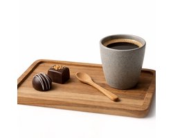 WinQ - Schaal Acaciahout 35x15x2cm - presenteerschaal - dienblad hout - schaal voor kaarsen - serveerschaal voor koffie- decoratieve dienbladen