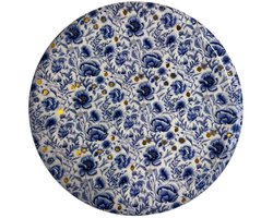 WinQ-Schaal Delfts Blauw 50cm-Presentatie schaal-Dienblad-Onderbord-Grote Schaal-metaal