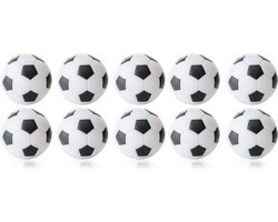 Winsport Tafelvoetbal Ballen - Voetbaltafel balletjes wit en zwart - 34 mm - 10 stuks