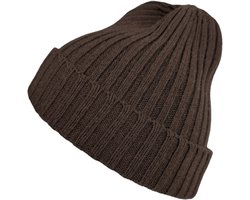 Winter Warme Muts van Extra Fine Merino wol en Kasjmier - Comfortabel en zacht - Made in Italy - Geribbeld