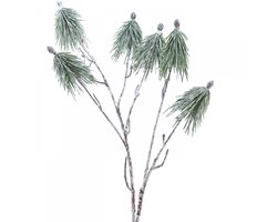 Winterdecoratie bergdennentak kunstmatig besneeuwd L70cm
