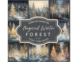 Winterse Bos Scrapbook Papier - 25 Ontwerpen, 25 Dubbelzijdige Vellen, 6'' x 6''