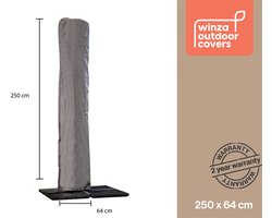 Winza Outdoor Covers - Parasolhoes voor staande en vrij-arm parasol zonder boog - maat l x b 250 x 60 cm