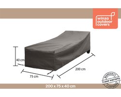 Winza Outdoor Covers - Premium - beschermhoes ligbed - Afmeting : 200x75x40 cm