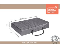 Winza Outdoor Covers Premium - Kussentas voor Palletkussens - 125x85x30cm - Antraciet - Waterdicht PP Textiel - UV-bestendig - 2 Jaar Garantie