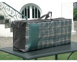 Winza tas voor tuinkussens - kussentas HDPE grijs afmeting 125x40x50 cm
