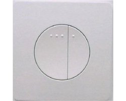 Wisa 3100 Carre bedieningsplaat voor frontbediening 2 knops wit