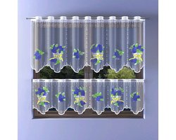 Wisan- Bessen- jacquard vitrage - Gordijn 300 x 40 cm - Curtains - Jacquardgordijnen- 300 x 40 cm
