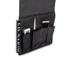 WiseGoods Bankstel Organizer Opbergzak met Afstandsbediening Houder - Armleuning Organizer voor Bank - Zwart 94x32 cm