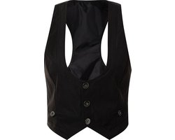 WiseGoods Luxe Gilet Dames - Vest - Vesten Vrouwen - Gothic Design - Kleding Vrouw - Kleren - Hesjes - Dameskleding - Zwart L