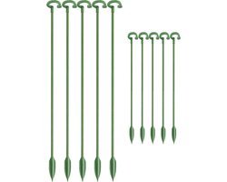 WiseGoods Luxe Set Plantensteun Met Ringen - Tuin Accessoires - Tuinieren - Planten Standaard Met Ring - Plantenstekers 27cm/20st