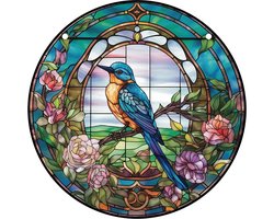 WiseGoods Luxe Vogel Raamhanger - Suncatcher - Woondecoratie - Raam Hanger - Wanddecoratie - Cadeau - Muurdecoratie Hangers - 15CM