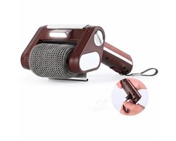 WiseGoods Premium Elektrische BBQ Borstel - Draadloos & LED Verlichting - RVS Grillreiniger 350 RPM - Voor Alle Barbecues - Bruin
