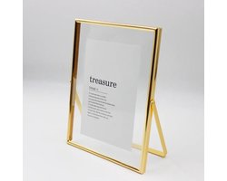 WiseGoods Premium Fotolijst - Luxe Fotohouder - Fotolijstje - Fotolijsten - Fotokader Rechthoekig - Woondecoratie - Goud 32 X 10.9