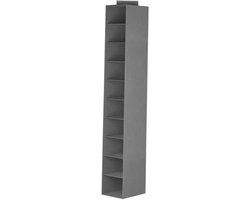 WiseGoods Premium Hangende Kast Organizer 10 Vakken - Kleding / Schoenen & Accessoires Opbergrek -Opberger - Woonaccessoires Grijs