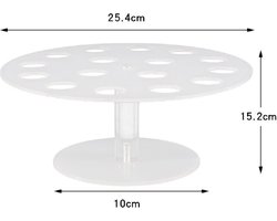 WiseGoods Premium Ijshoorntjes Houder - Ijsjes Standaard - Verjaardag / Bruiloft - Ijscokar Accessoires - Ijs Cones 16 Gaten