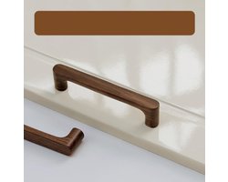 WiseGoods Premium Kastgreep 128MM Boorgatafstand - Houten Handgreep Voor Keukenkast / Lades & Meubels - Moderne Look - DIY
