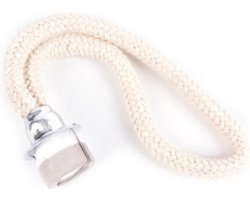 WiseGoods Premium Lont Met Steen 10CM - Lantaarn Lonten - Kaarslont Olielamp - Kaarsenlont Stormlantaarn - Olielampen Accessoire