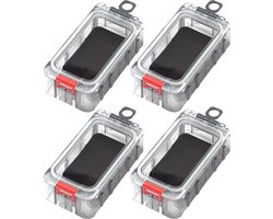 WiseGoods Premium Opbergdoos Voor Visspullen - Vis Spullen - Vissen Kunstaas Opbergdoosje - Gereedschap Kist Opbergdoosjes - 4stk