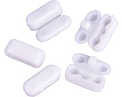 WiseGoods Premium Rolgordijn Kettingverbinder - Rolgordijnen - Trekkoord - Tools - Accessoires Voor Gordijnen - Jaloezieen - Wit