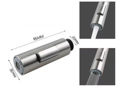 WiseGoods Premium Sproeikop Vervanging Keukenkraan - Handgreep Voor Uittrekbare Kraan - Kranen Keuken - Woonaccessoires - Zilver