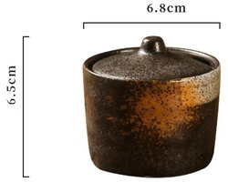 WiseGoods Premium Suikerpot Keramiek 100ML – Suiker Pot - Zoutpot - Kruidenpotjes - Decoratie - Wonen - Woondecoratie - Cadeau