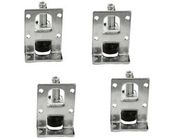 WiseGoods Premium Verstelbare Meubelpoten Set 4 Stuks Zilver – Inclusief Schroeven – Stelpootjes Voor Kast / Tafel & Meubels 5.5CM