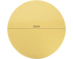 WiseGoods Premium Wegwerp Taartplateau - Taartonderlegger - Taartplateaus - Bakken - Bakspullen - Taartkarton - Taart Plateau 22CM