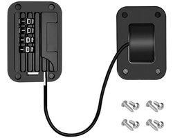 WiseGoods Premium Zwart Koelkastslot Met Code - Veilig Slot Koelkast / Kast / Lade & Raam - Baby & Kind Beveiliging Zonder Sleutel