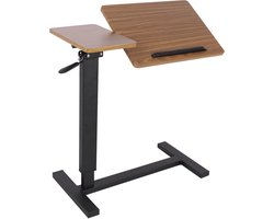 Wisfor Bedtafel - Kantelbaar Mobiel Laptop Computer Bureau - Bedtafel - Verborgen Wielen - Verstelbare Hoogte - Ziekenhuisbedtafel - voor Bank, Woonkamer Thuis Ziekenhuisgebruik