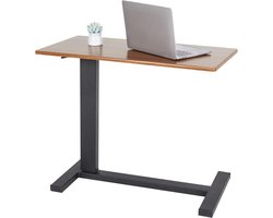 Wisfor Bedtafel - Slaapbank bijzettafel - verborgen wielen in hoogte verstelbaar - ziekenhuisbedtafel - rollend laptopbureau - voor bank, woonkamer, thuisgebruik in ziekenhuis
