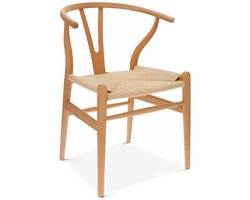 Wishbone Eetkamerstoel - Wishbone Stoel - Houten eetkamerstoelen - Scandi eetkamer Stoelen - Naturel