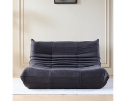 Wishdor Lazy Man Sofa Relaxstoel Ergonomische Loungestoel Teddy Fleece Lichtgewicht Voor Woonkamer Slaapkamer Kantoor