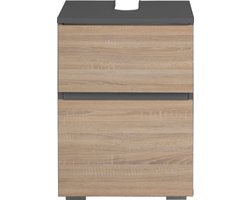 Wisla |Onderkast met 1 eiken/grijze spaanplaat deur 40 cm