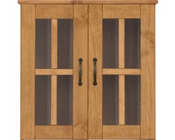 Wisla - Wastafelonderkast met 1 deur / 1 lade / 1 klep in eikenoptik (60 x 60 x 25 cm)