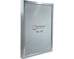 Wissellijst 18x24 Chrome Zilver - Aluminium – Ontspiegeld UV Werend Acrylite - ALU Pro-Line Lichtendonk - Posterlijst – Fotolijst – Fotokader – Cadre Photo – Photoframe