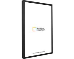 Wissellijst 18x24 Zwart - ALU Pro-Line – Ontspiegeld UV Werend Acrylite - Posterlijst – Fotolijst – Fotokader – Cadre Photo – Photoframe - Bilderhamen - Lichtendonk