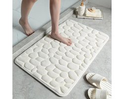 Wit antislip badmat