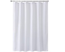 Wit douchegordijn - schimmelwerend douchegordijn - 1 stuk - polyestermachinewasbaarwaterdicht materiaalbadkamerdouchegordijn - verdikt effen douchegordijn - waterdicht badkamergordijn - hotel effen scheidingswandgordijn - wit - 180X220CM