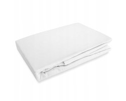 Wit Flanel Hoeslaken met Elastiek 90x200 cm