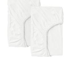 Wit hoeslaken voor kingsize bed/White fitted sheet for Kig size Bed- 180 x 200 cm